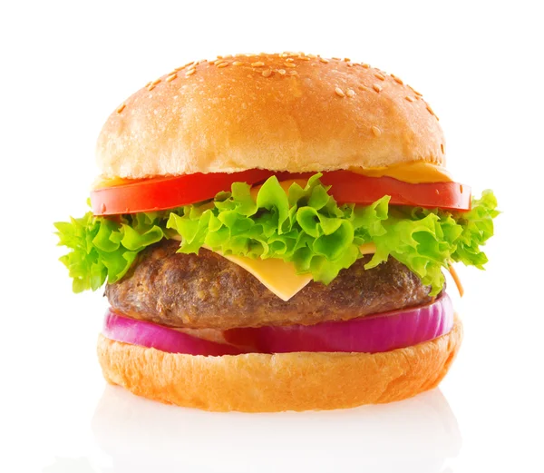 Nötkött burger — Stockfoto