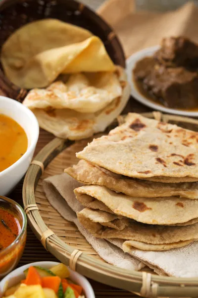 Chapati o pane piatto — Foto Stock