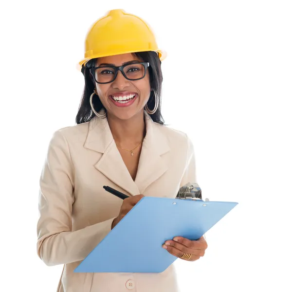 Indian female construction engineer — Stock Photo, Image