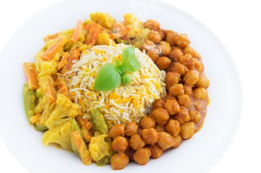 Vejetaryen biryani pirinç