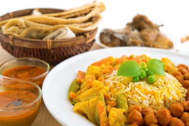 biryani pirinç ve Çapati