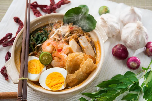 Malaysian food prawn mee — Stock Photo, Image
