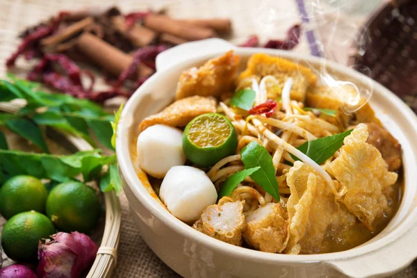 Curry noodle — Stockfoto