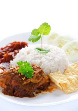 Nasi lemak malay çanak