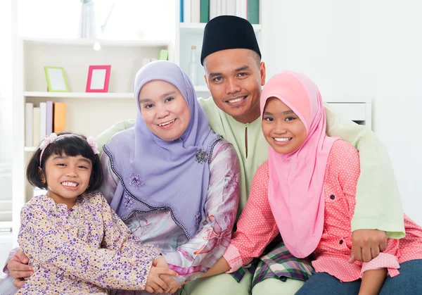 Happy Asian family at home. — Stock Photo, Image