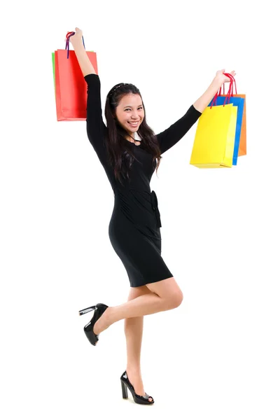 Ázsiai nő shopper — Stock Fotó