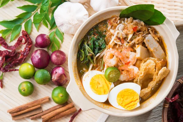 Fideos de camarón de Singapur — Foto de Stock