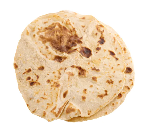 Chapatti roti isolato — Foto Stock