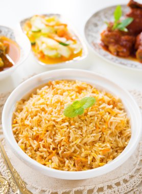 Biryani rice or briyani rice clipart