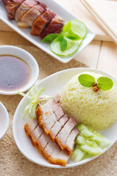 Siu Yuk o carne di maiale arrosto croccante — Foto Stock