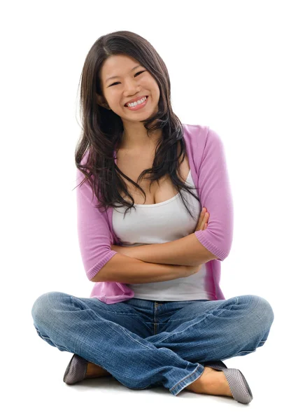 Portrait of cheerful Asian woman — Stock Photo, Image