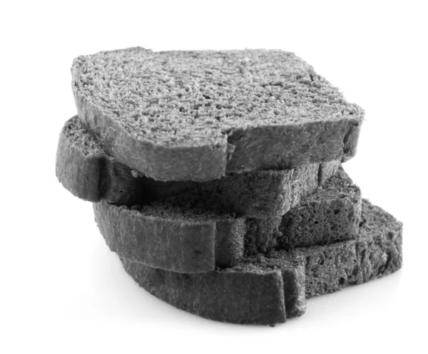 Black charcoal bread — Stock Photo, Image