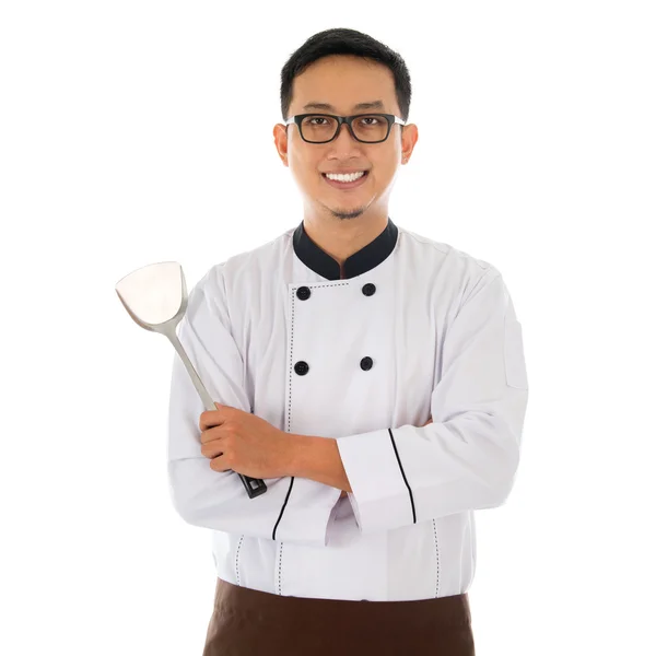 Retrato de chef asiático — Fotografia de Stock