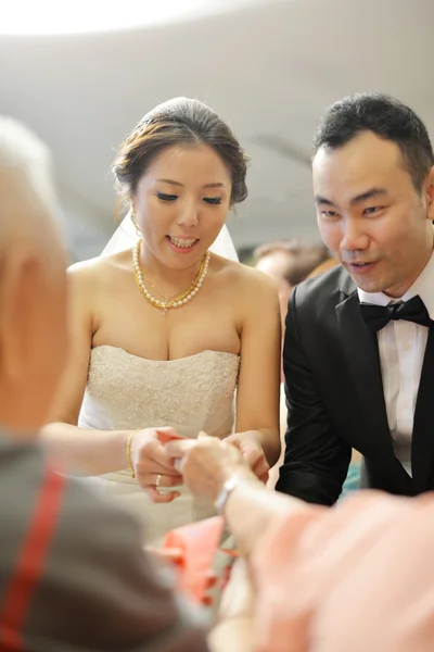 Asiatische Hochzeitsteezeremonie — Stockfoto