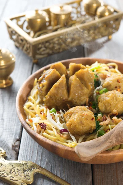 Tagliatelle di polpette indonesiane — Foto Stock