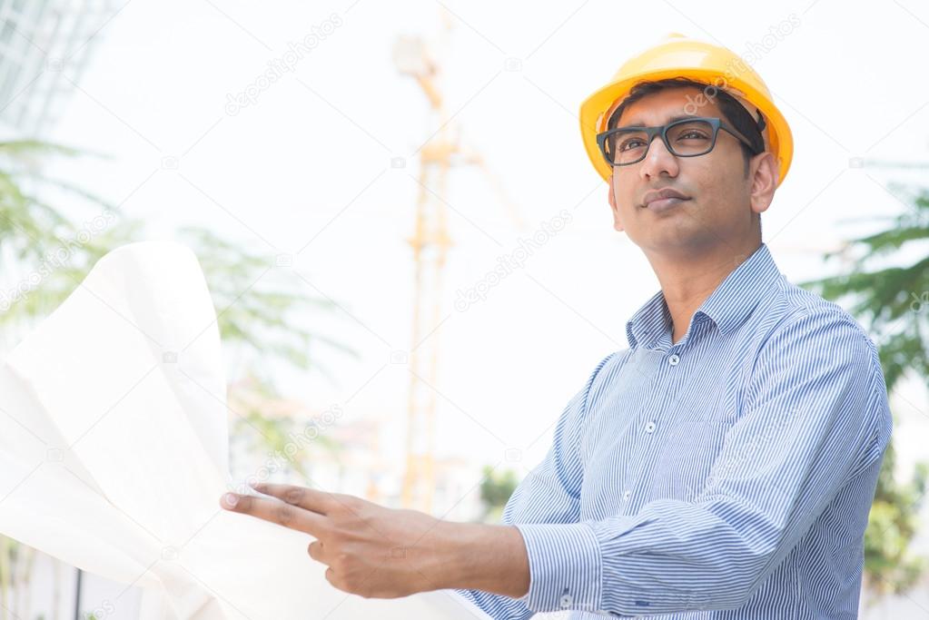 Indian site contractor engineer