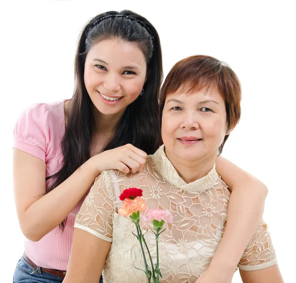 Madre e hija en el día de la madre —  Fotos de Stock