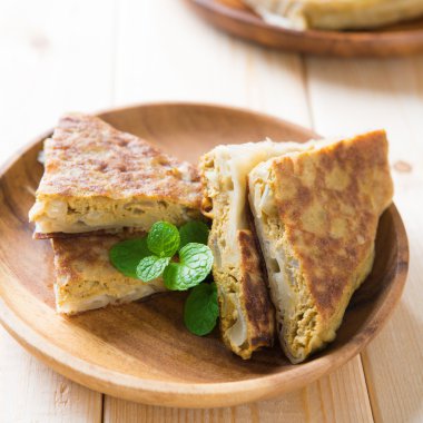 kızarmış ekmek dolması murtabak pan
