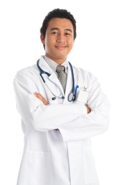 Asian medical doctor clipart