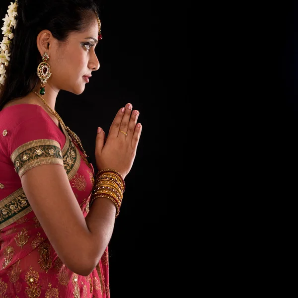 Индуистская молитва — стоковое фото