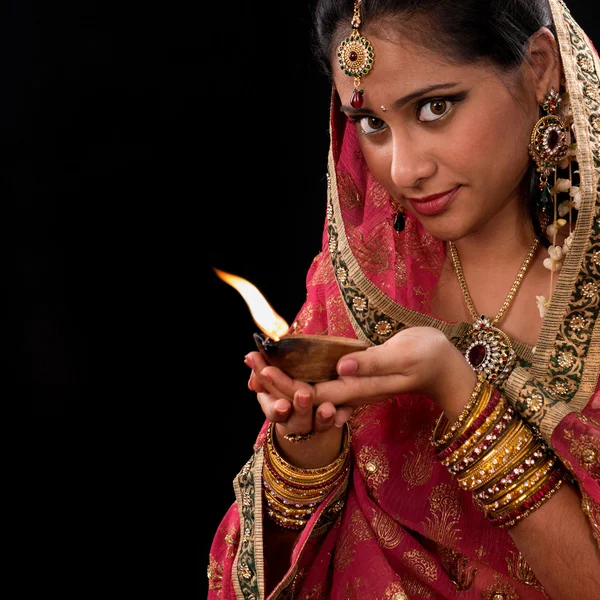 Fira diwali festliga lampor — Stockfoto