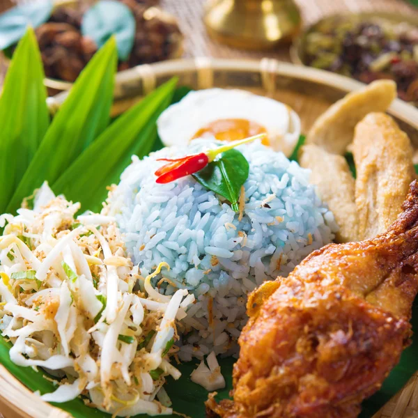 Nasi kerabu — Stock Photo, Image