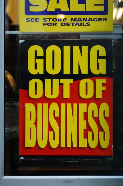 Sair do negócio — Fotografia de Stock