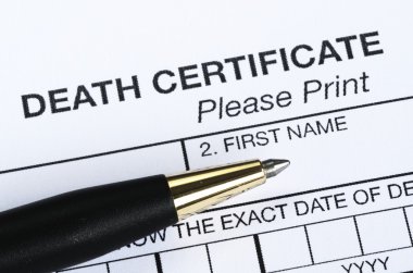 ölüm sertifikası
