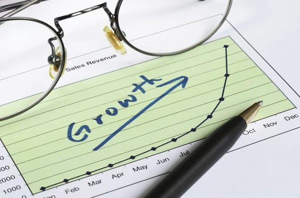 Wachstum im Geschäftskonzept erfolgreicher Unternehmen — Stockfoto