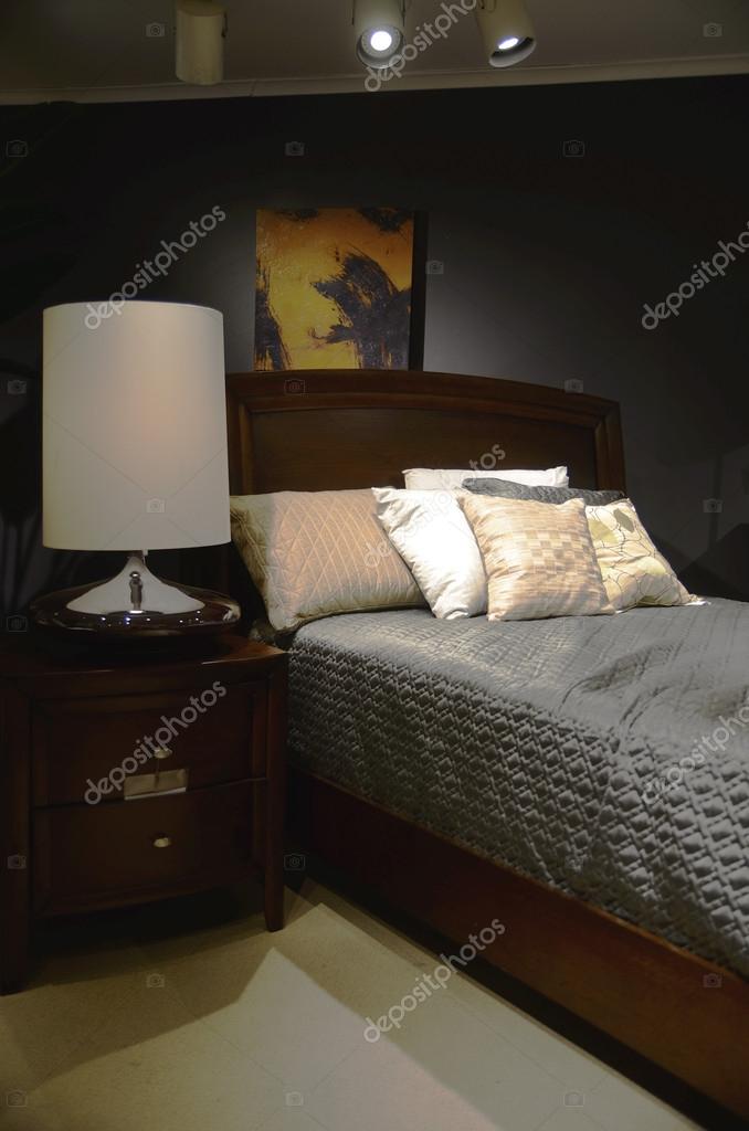 Home Interior Scene Featuring A Modern Bedroom Setting With
