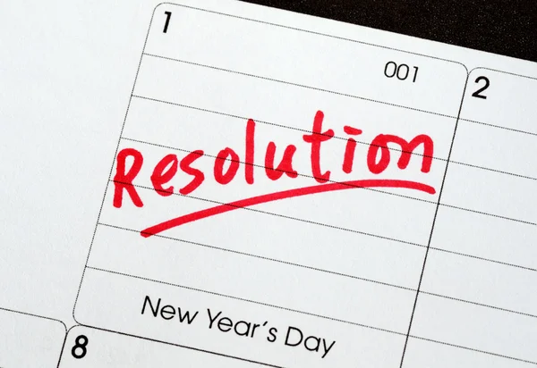 Resolutions for the New Year concepts of goal and objective — Stock Photo, Image