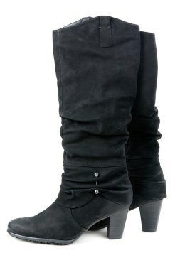 süet çizme bir çift