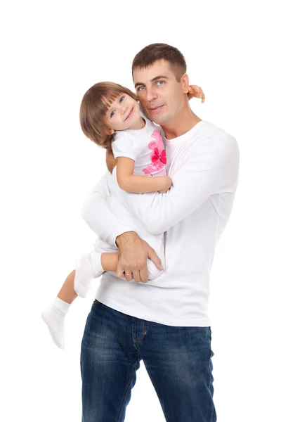 Happy man and his daughter Stock Photo