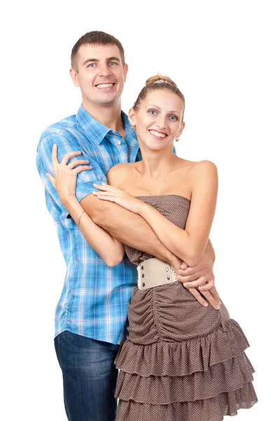 Attractive couple being playful — Stock Photo, Image