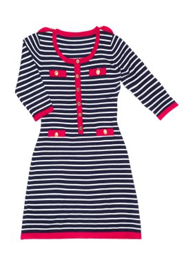 bir kadın moda çizgili ışık