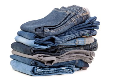 Mavi jeans gölge yığını