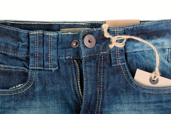 Calça jeans azul e voar — Fotografia de Stock