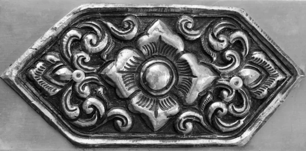 Oriental silver pattern — Stock Photo, Image