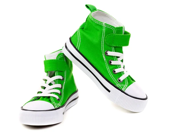 Green Sneakers — Stock Photo, Image