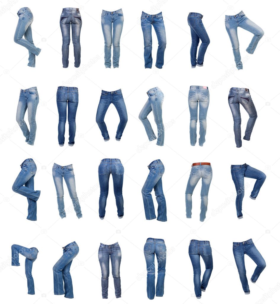 Jeans for women collage