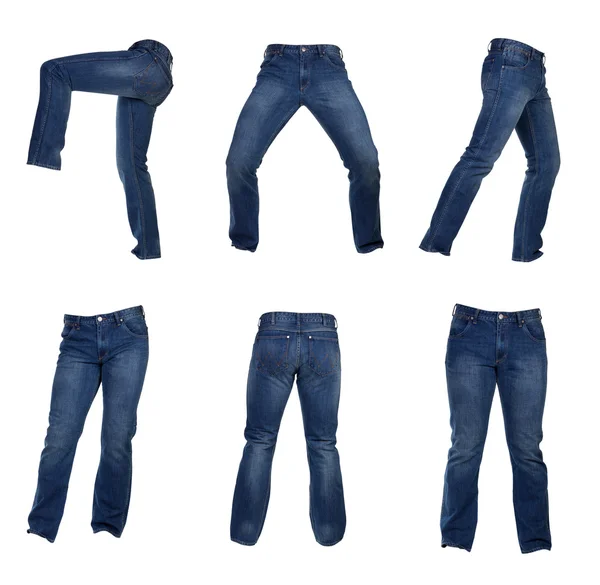 Collage von Jeans für Männer — Stockfoto