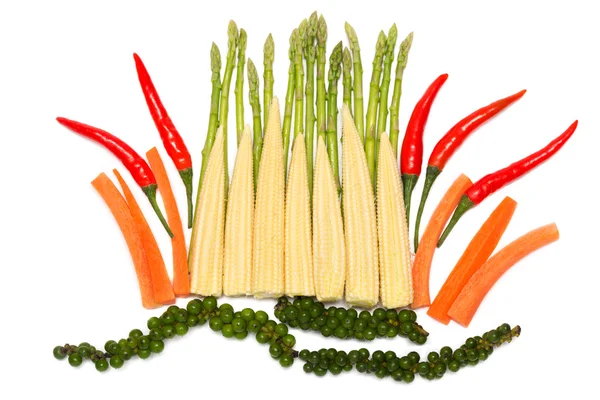 Čerstvá zelenina a koření — Stock fotografie