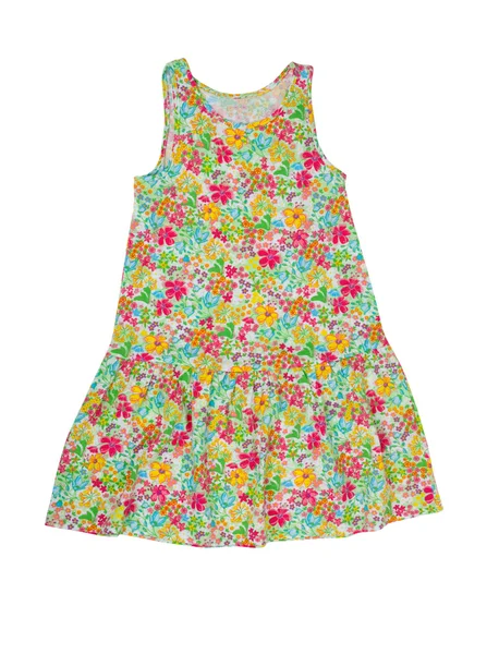 Baby dress with floral pattern — Stock Photo, Image