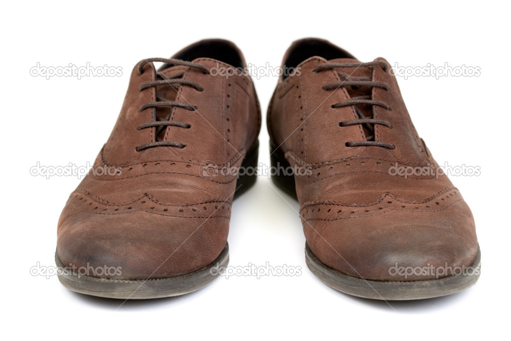 pair of brown casual design women's shoes