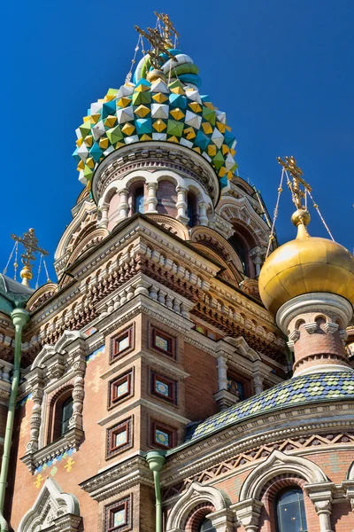 Frälsarens kyrka om spillt blod, Sankt Petersburg, Ryssland — Stockfoto