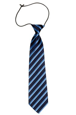 Elastik bant şık çizgili kravat