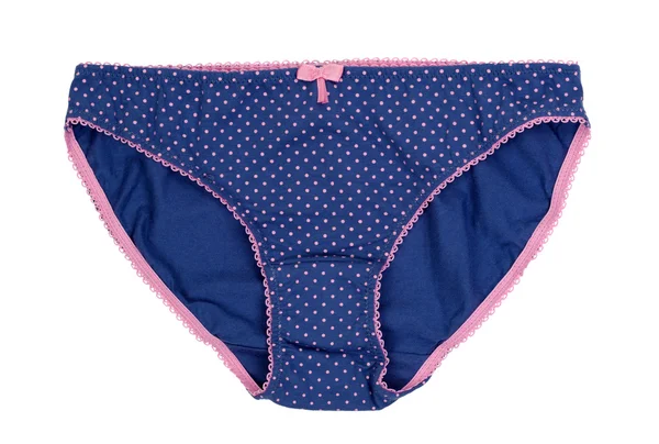 Women's panties with polka dots — Stock Photo, Image