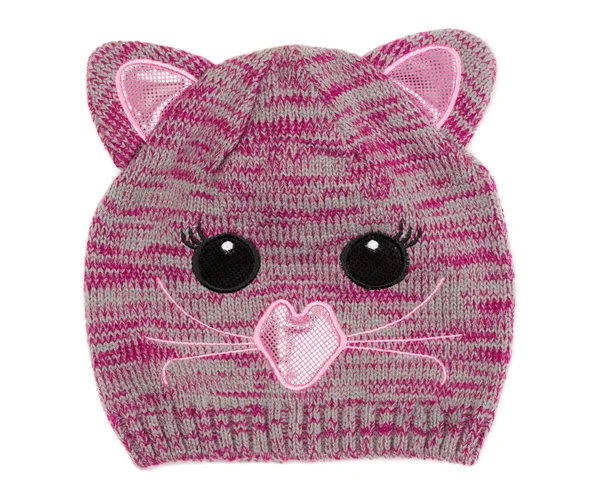 Cappello a maglia per bambini con museruola modello — Foto Stock