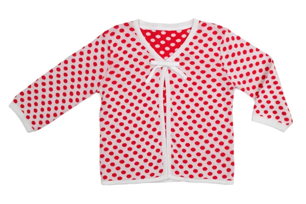 Children's jacket with polka dots — Stock Photo, Image