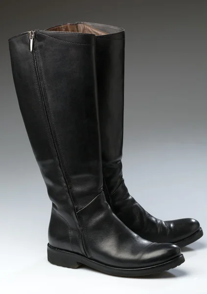 Leather boots - Stock Image — Stock Photo, Image